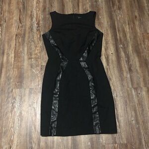 Armani Exchange Dress Women's 8 Black Sheath Mini Sleeveless Date Night Sexy